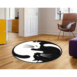 Conceptum Hypnose Tepih 160x160cm Crno-Beli