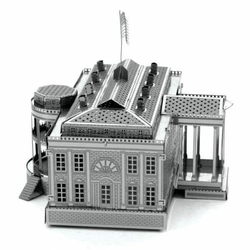 Kovinska zemlja 3D kovinski model Bela hiša/White House