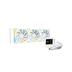 DEEPCOOL Komplet za tekočinsko hlajenje AIO Liquid Cooler LM360 WH, 360mm, LCD, ARGB, bel