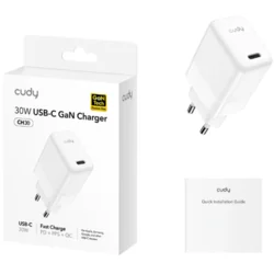 Cudy Punjač za mobilni telefon CH30_EU, USB-C, 30W