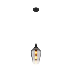 Globo 15552H3 - Viseći luster na sajli LAVUS 1xE27/60W/230V prečnik 18 cm crne boje