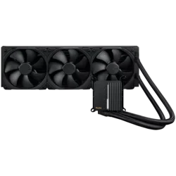ASUS ProArt LC 420 all-in-one CPU liquid cooler with illuminated system status meter and three Noctua NF-A14 industrialPPC-2000 PWM 140mm radiator fans - 90RC00N0-M0UAY0