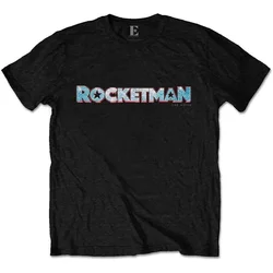 Elton John Rocketman Movie Logo Black L Majica