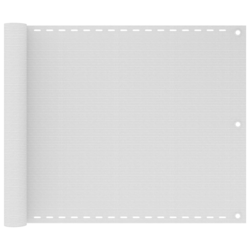 vidaXL Balkonsko Platno HDPE 75x400 cm Bele Barve
