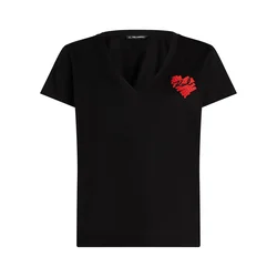 Karl Lagerfeld Majica rdeča/črna