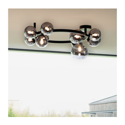 Ideal Lux - LED plafonski luster PERLAGE 10xG9/3W/230V, prečnik 70 cm, crna/zadimljena