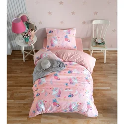 Magical - Roze Jednobojni Set Posteljine