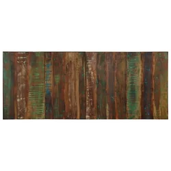 Vidaxl Naglavna deska Multicolor 200 cm Masivni les Reclaimed