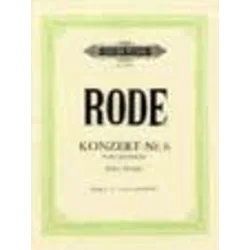 RODE note: KONZERT NR.6,B-DUR,VIOLIN&KLAVIER