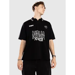 Redefined Rebel CCTurtles Knit Boxy Fit Polo black