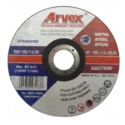 shumee ARVEX REZALNI DISK ZA KOVINO 125 X 1,0 X 22,2