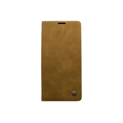 Maska za telefon LEATHER RETRO FLIP za Samsung S21 Plus/G996B, Svetlobraon