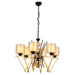 Opviq Luster Av-4301-6S, 95 cm, Crno-zlatni