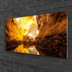 tulup.si Slika na steklu Abstrakcija graphics 100x50 cm 4 obešalnika