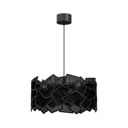 Luster na sajli CAMO 3xE27/15W/230V crna