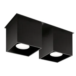 Sollux SL.0063 - Spot svetiljka QUAD 2 2xGU10/40W/230V crna