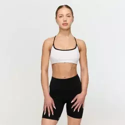 GymBeam Varsity Sports Bra White
