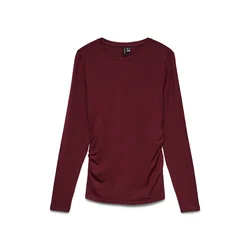 VERO MODA Majica VMAva Sarah bordo