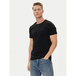 Tommy Jeans Majica DM0DM04411 Črna Slim Fit