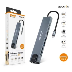Aligator AHUB001 - USB-C hub 8u1