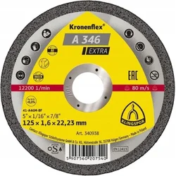 KLINGSPOR REZALNA DISKA ZA KOVINO 125 x 1,6 ALU FLEX DISKI
