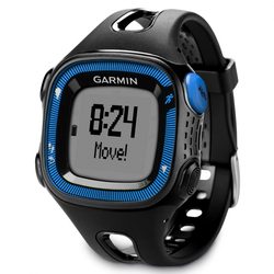 GARMIN fitness GPS sat FORERUNNER 15 (010-01241-10), crno-plavi