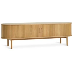 TV-komoda LYNGVIG 160cm 2 rolet-vrata natur hrast