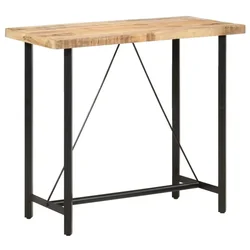 Vidaxl Barska mizica 120x58x107 cm robusten mangov les