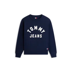 Tommy Jeans Majica NEW CLASSIC mornarska/bela