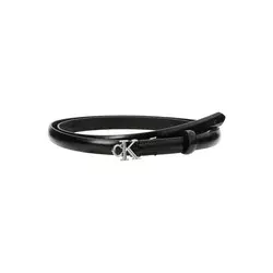 Calvin Klein Pas  črna / srebrna