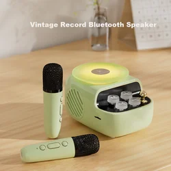 Kuangxiang Bluetooth karaoke zvučnik sa 2 mikrofona, Zeleni