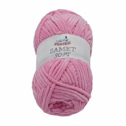 Preja SAMET roza , 100 g/100 m