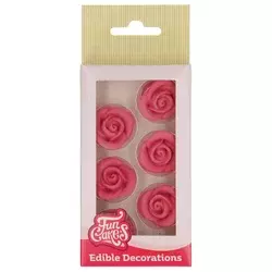 Funcakes Sladkorna dekoracija - Vrtnice 6 kosov