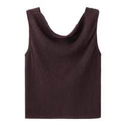 MANGO Top GEMMA temno rjava