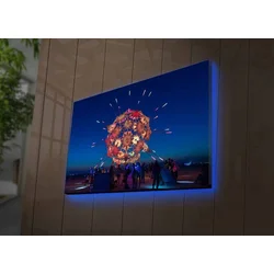 Zidna slika sa LED osvetljenjem 4570DACTBURN-011, 45x70 cm