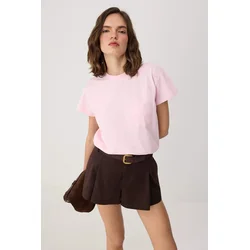 Trendyol Milla Ženska majica TWOSS26TS00278, Roze
