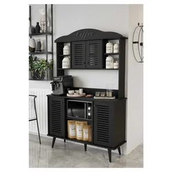 Hanah Home ormar za kafe kutak Avior 120, 120 cm, crni