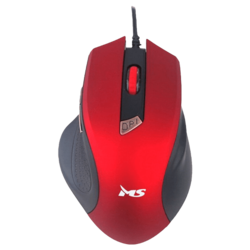 MS INDUSTRIAL Miš Focus C116 crveni