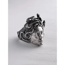 REYTEL Prstan GORGON MEDUSA srebrna