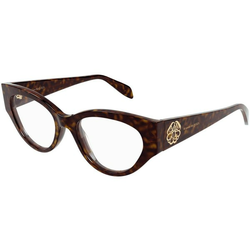 Alexander McQueen AM0380O 002 ONE SIZE (51) Havana/Kristalna