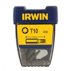 Irwin REZILO, BIT, TORX 1/4' 25MM 10 KOS. T10
