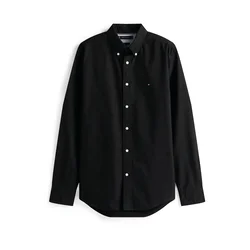 TOMMY HILFIGER Srajca HERITAGE črna