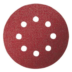 Brusni papir 125 mm, 8-lukenj,prit.z jezičkom,gra. 240 (5 kos) za vse vrste lesa