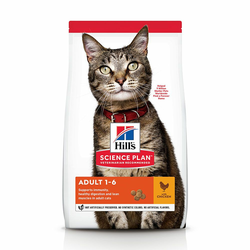Hills Science Plan Suva hrana za odrasle mačke, Piletina, 10kg