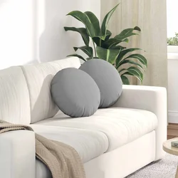 Jastučići za sjedenje 2 pcs Oblačnosiva O40 x 13 cm tkanina