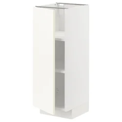 METOD Podni element s policama, bela/Vallstena bela, 30x37 cm
