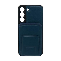 Maska za telefon LEATHER MAGSAFE WALLET za Samsung S22, Teget