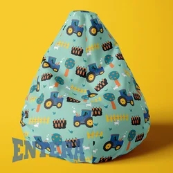 ENTERA Lazy Bag - Malo seoce i plavo traktorče - 026