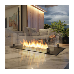 InFire - Ugradni bio kamin 8,5x80 cm 3,5kW crne boje