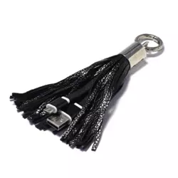 Kabel sa priveskom Micro USB crni.